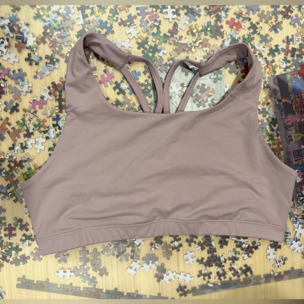 NWOT Old Navy Strappy Sports Bra in Soft Mauve, Size XXL